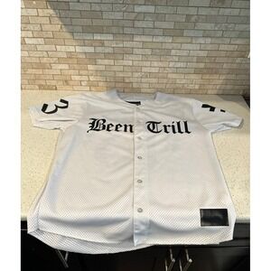 Been Trill Mesh Jersey‎ 13 Mens White Streetwear Hip Hop